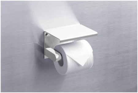 Держатель туалетной бумаги с полкой RUSH Edge ED77141 White